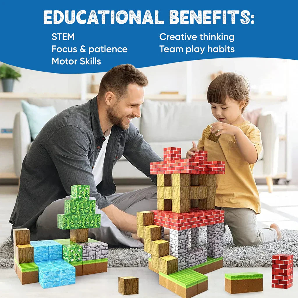 Minecraft Learning Magnetic Building Blocks